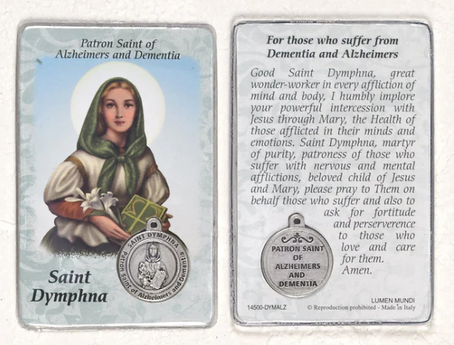 Healing Saint Cards with Medal