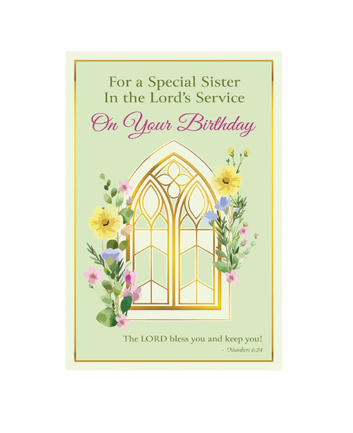 Birthday Card - For Nun