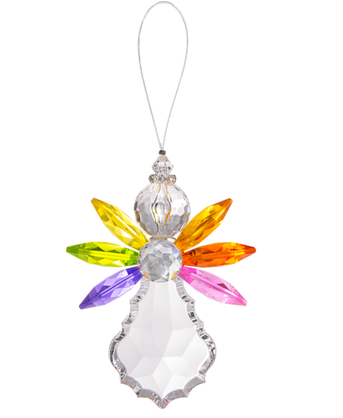 4.5" Vivid Angel Ornaments