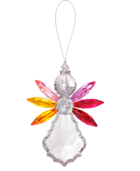 4.5" Vivid Angel Ornaments
