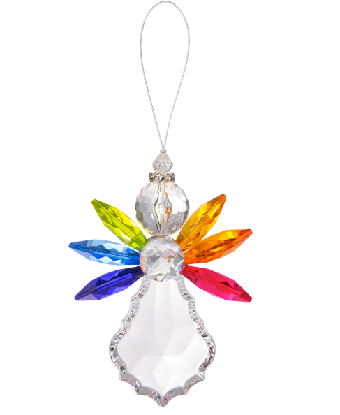 4.5" Vivid Angel Ornaments