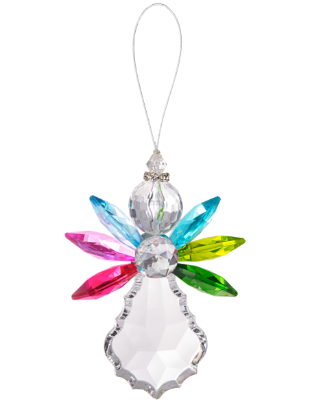 4.5" Vivid Angel Ornaments