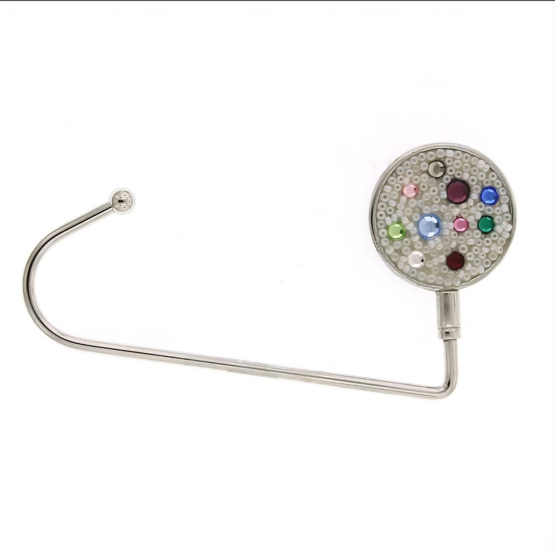 Jewelry Crystal Ab Seeded Multi-Color Stone Purse Holder