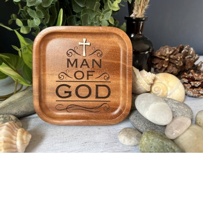 3.75" Cedar Wood Trinket Tray