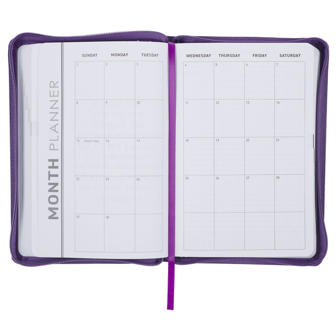 Be Still and Know 2025 Executive Planner with Zipper Closure - Psalm 46:10