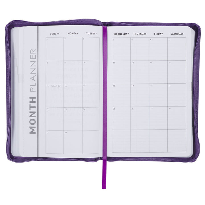 Be Still and Know 2025 Executive Planner with Zipper Closure - Psalm 46:10