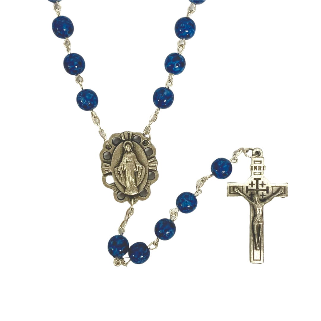 Holy Land Blue Relic Rosary
