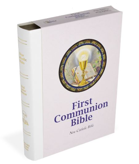 NCB First Communion Bible - White - Indexed