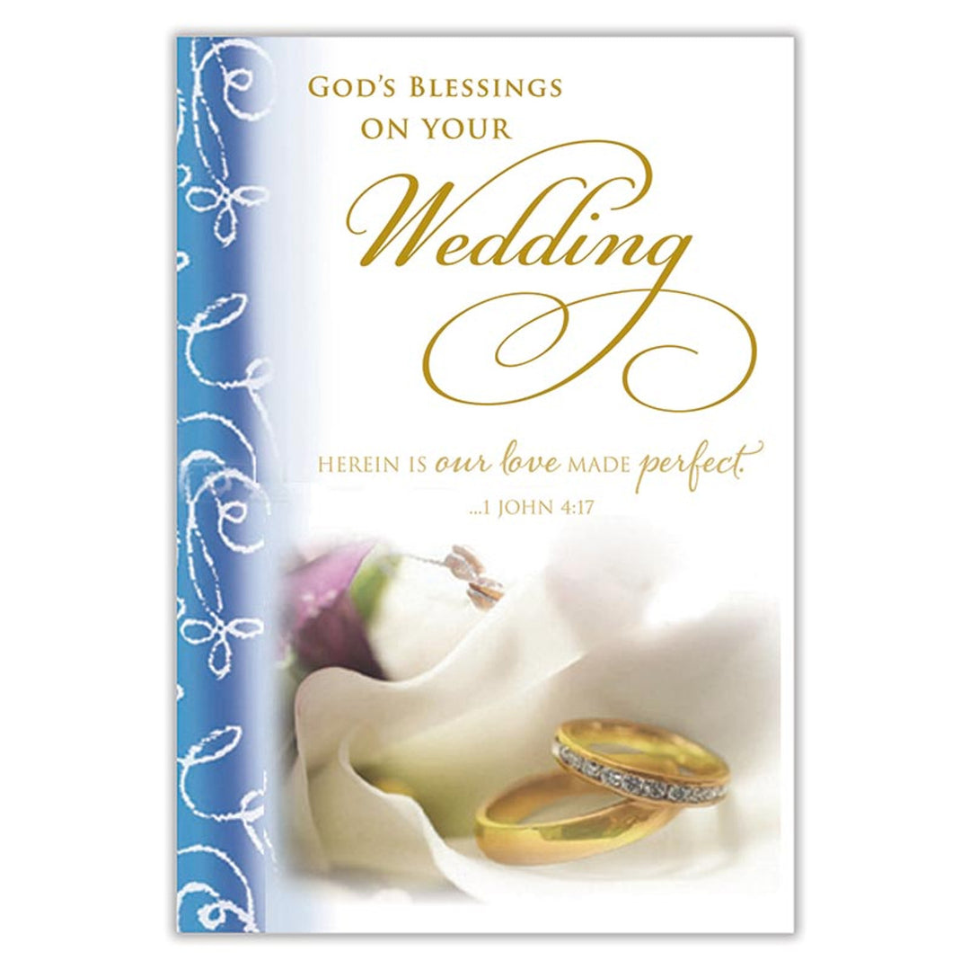 God's Blessings On Your Wedding Card