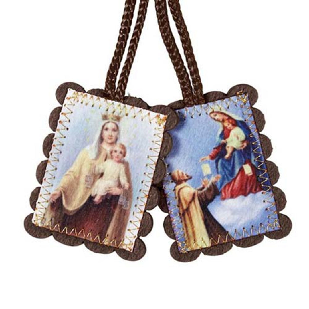 Large Brown Wool Scapular