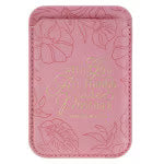 Things Are Possible Pink Phone Wallet - Matthew 16:26