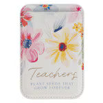 Teachers Plant Seeds White Floral Phone Wallet