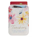 Teachers Plant Seeds White Floral Phone Wallet
