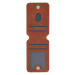 Stand Firm Honey-brown Faux Leather Phone Wallet with Stand - 1 Corinthians 16:13