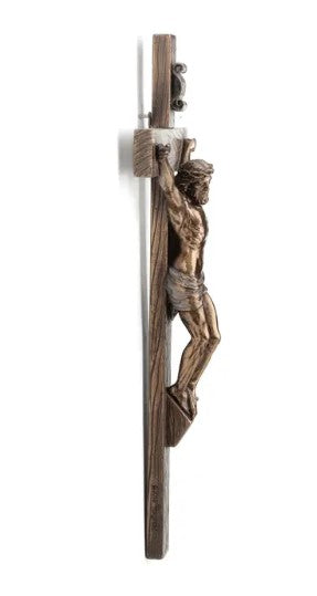 10" Bronze Wall Crucifix