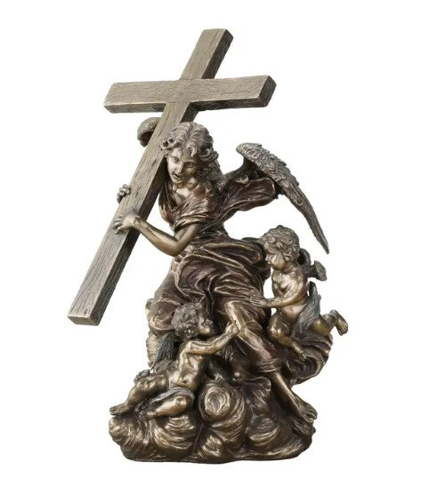 10.75" Angel Carrying Cross From Alaleona Chapel