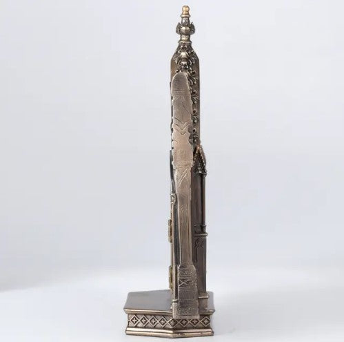 8" Calvary Triptych Bronze Style Statue