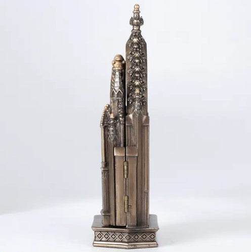 8" Calvary Triptych Bronze Style Statue