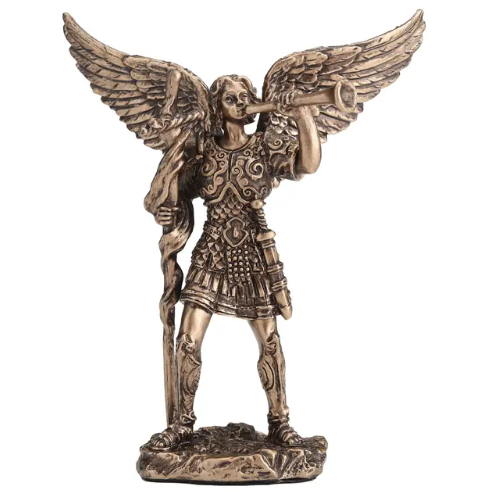 4" St. Gabriel the Archangel Bronze Statue