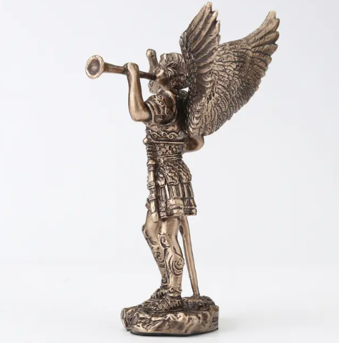 4" St. Gabriel the Archangel Bronze Statue