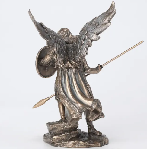 9.5" Archangel Raphael Bronze Statue