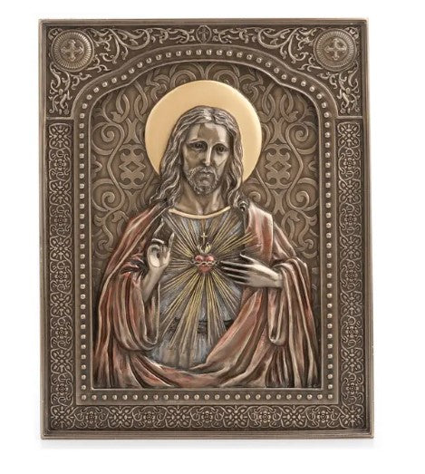 The Sacred Heart Of Jesus Wall Plaque