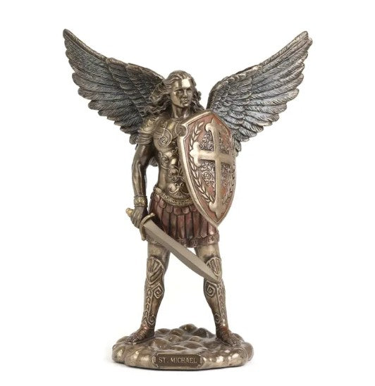 7" Archangel Saint Michael Sword And Shield
