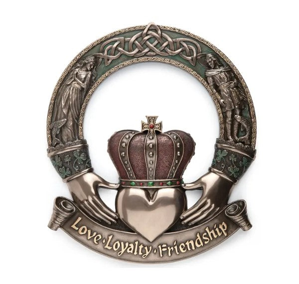 Irish Claddagh Ring Wall Plaque