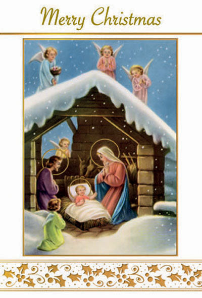 Angels & Nativity 15 Christmas Card Set