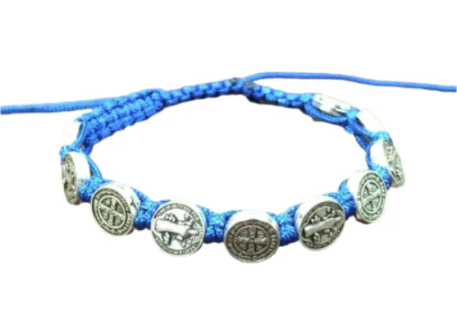 St. Benedict Slip Knot Bracelet - Blue