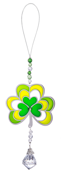 5.25" Acrylic Shamrock Ornament