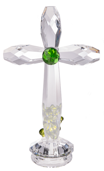 7.5" Standing Shamrock Cross