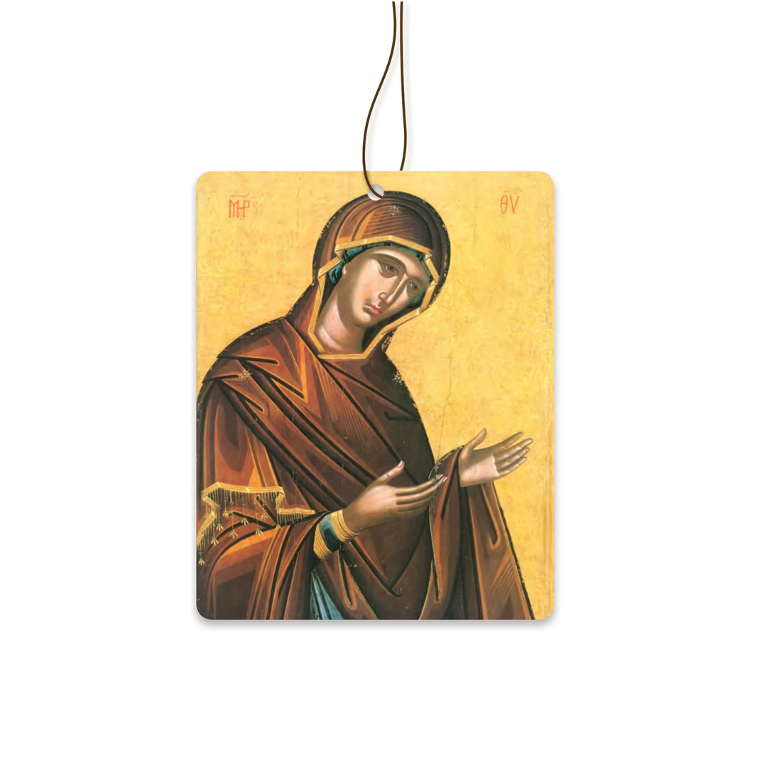 Ocean Air Freshener - Jesus, King of the Universe & Virgin Mary Icon Art