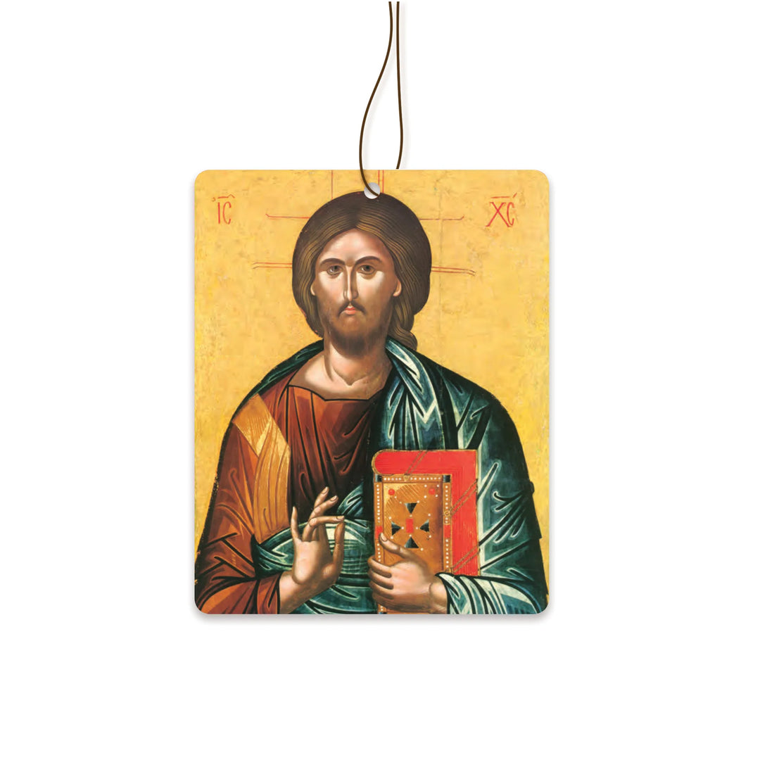 Ocean Air Freshener - Jesus, King of the Universe & Virgin Mary Icon Art