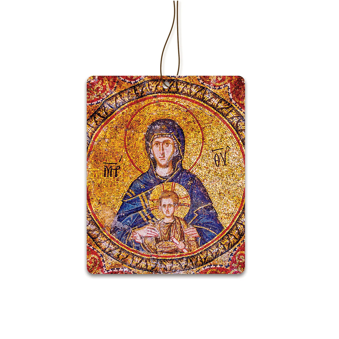 Strawberry Air Freshener - Mosaic of Christ Pantocrator & the Virgin and Child Art