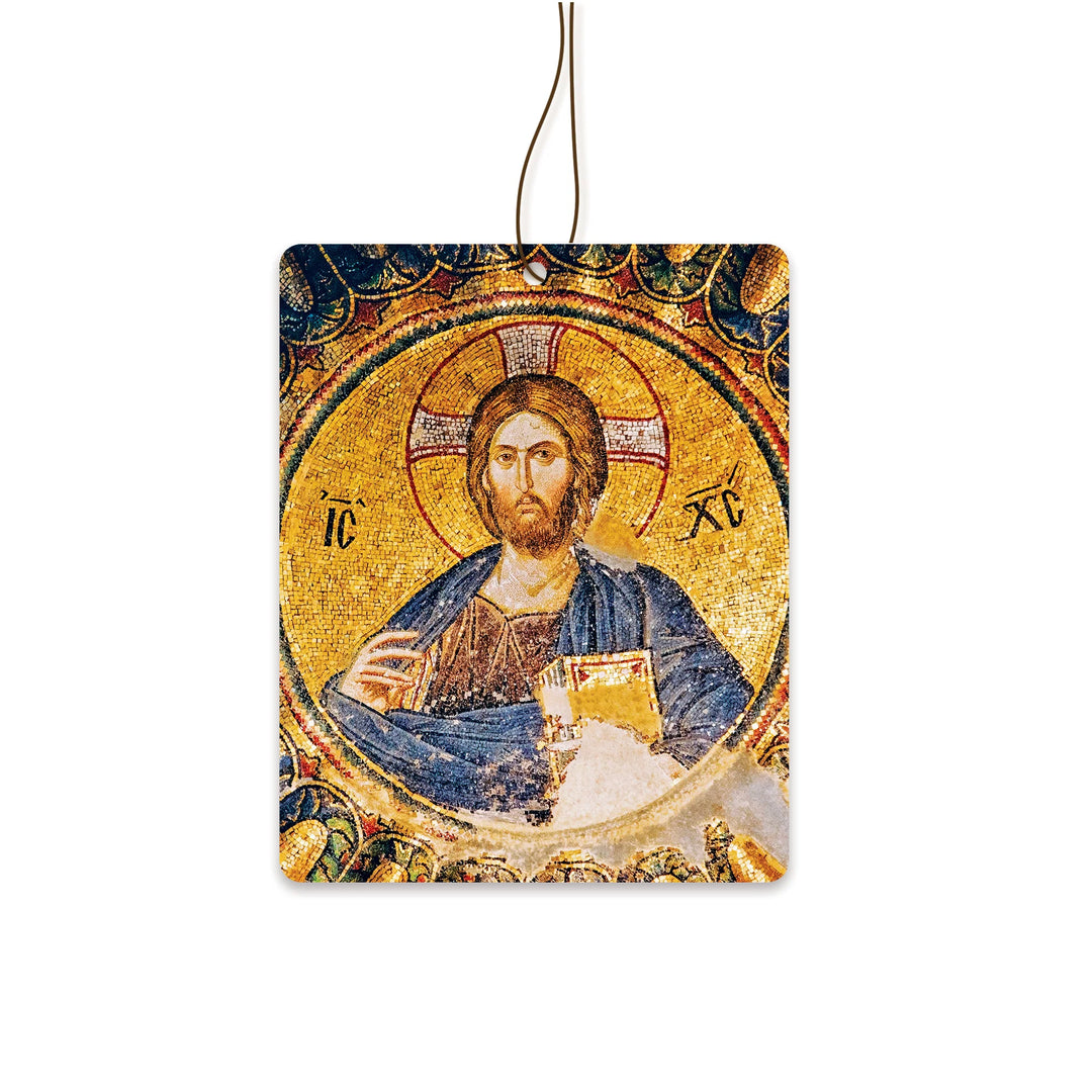 Strawberry Air Freshener - Mosaic of Christ Pantocrator & the Virgin and Child Art