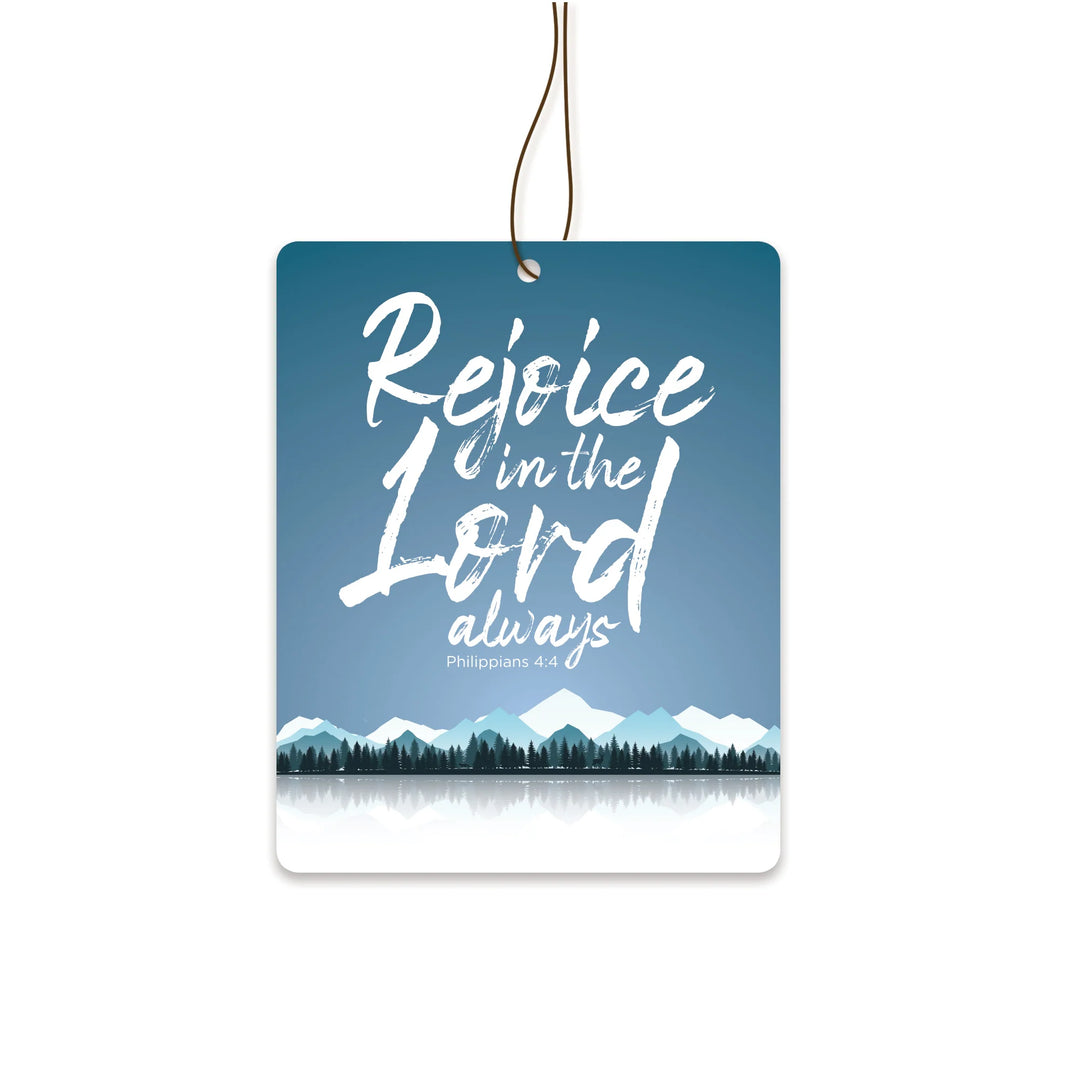 Vanilla Air Freshener - Rejoice in the Lord Always Philippians 4:4 Art