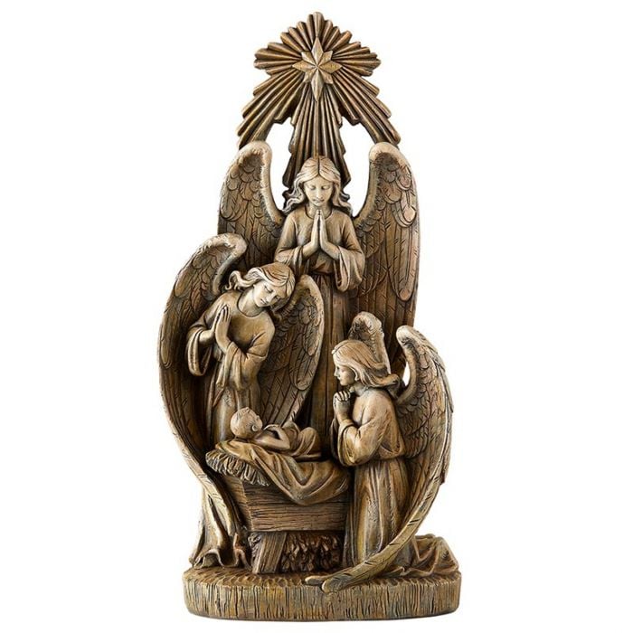 Angelic Nativity Statue