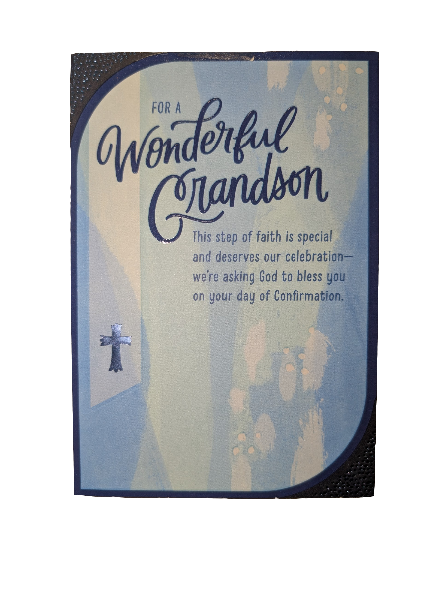 For a Wonderful Grandson Greeting Card