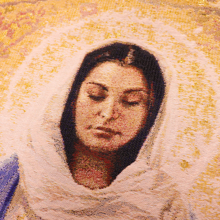 Blessed Mother Woven Tapestry - Artist John Nava