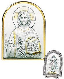 Christ the Teacher Silver Crystal Frame