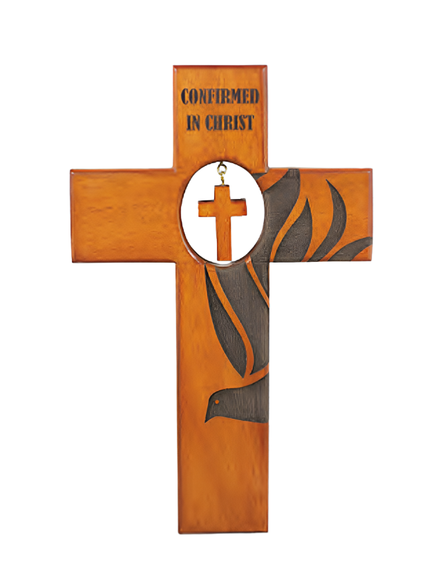 8" Mahogany Confirmation Cross