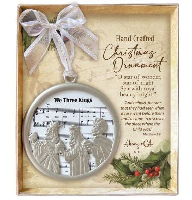 We Three Kings Sheet Music Ornament