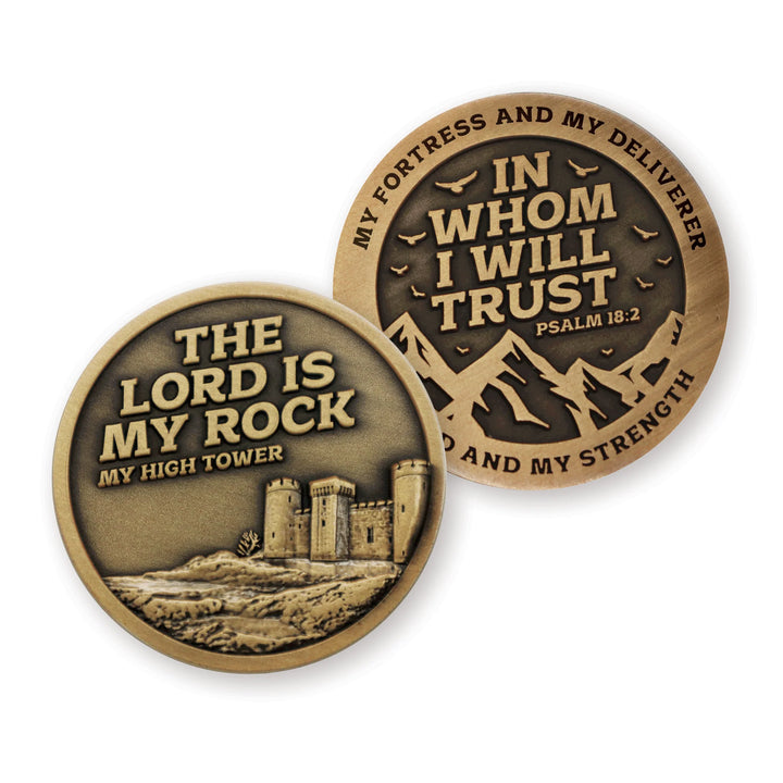 The Lord is My Rock Challenge Coin