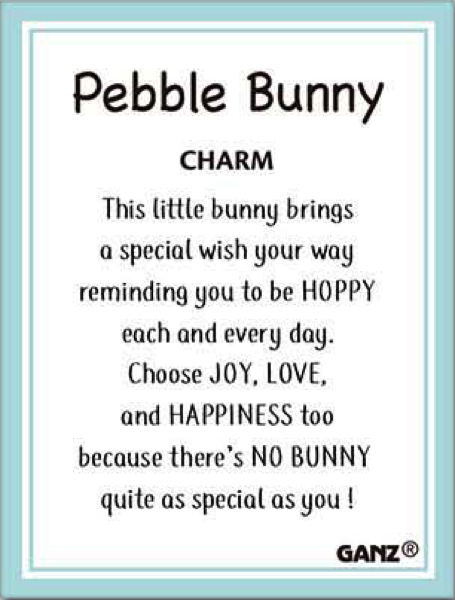 Pebble Bunny Charms