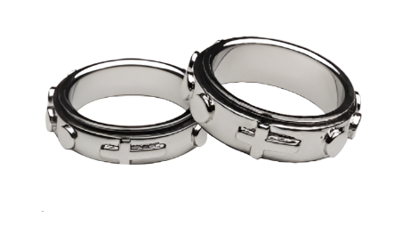 Stainless Steel Spinner Rosary Ring - Size 8