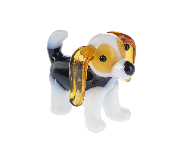 Mini Beagle Glass Figurine