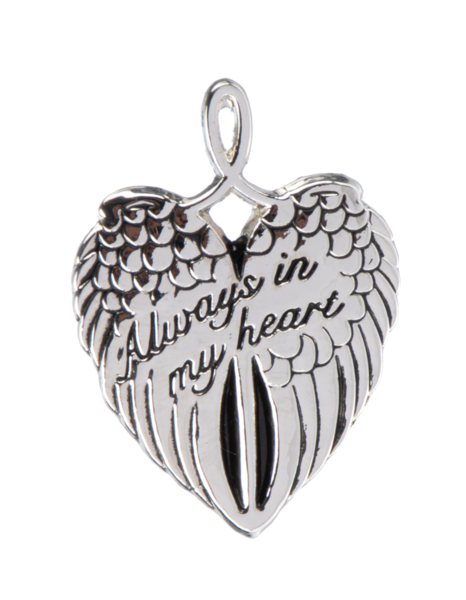 Memorial Angel Wings Charm