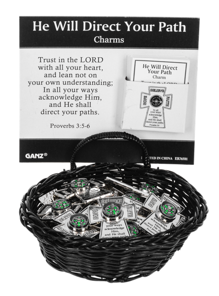 1.25" He Will Direct Your Path Charms