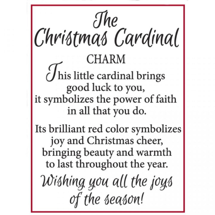 The Christmas Cardinal Charm